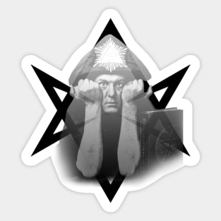 Aleister Crowley thelema occultist design Sticker